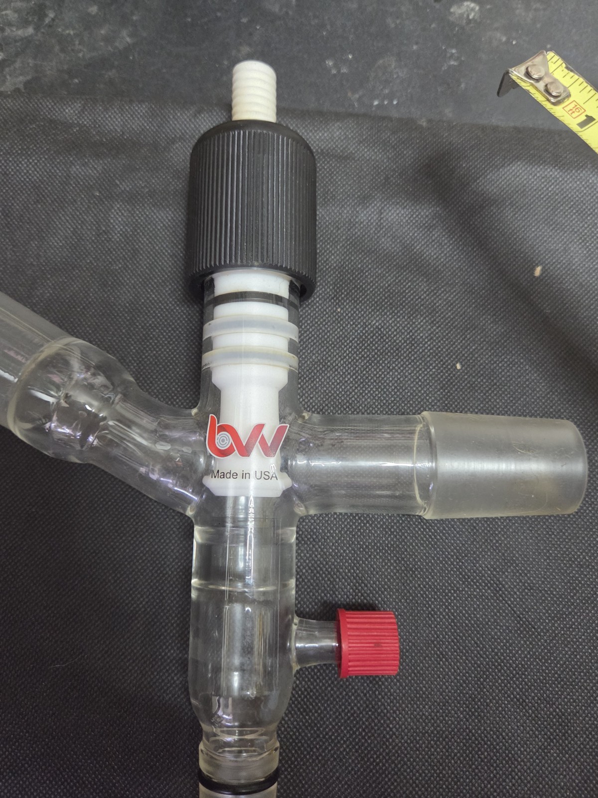 bvv Valved Vacuum Adapter W/34/45 Joint 24/40lower Oring Joint