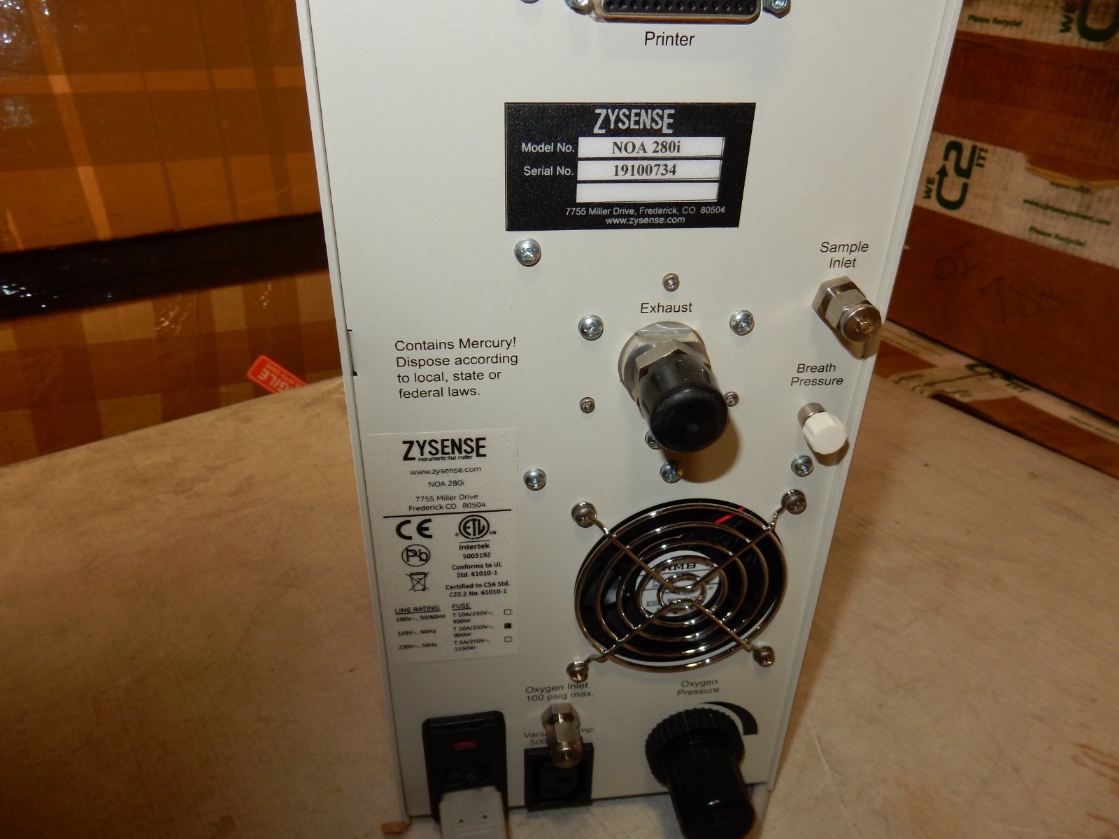 GE Sievers NOA 280i Nitric Oxide Analyzer, NOA-280i-1 + Warranty