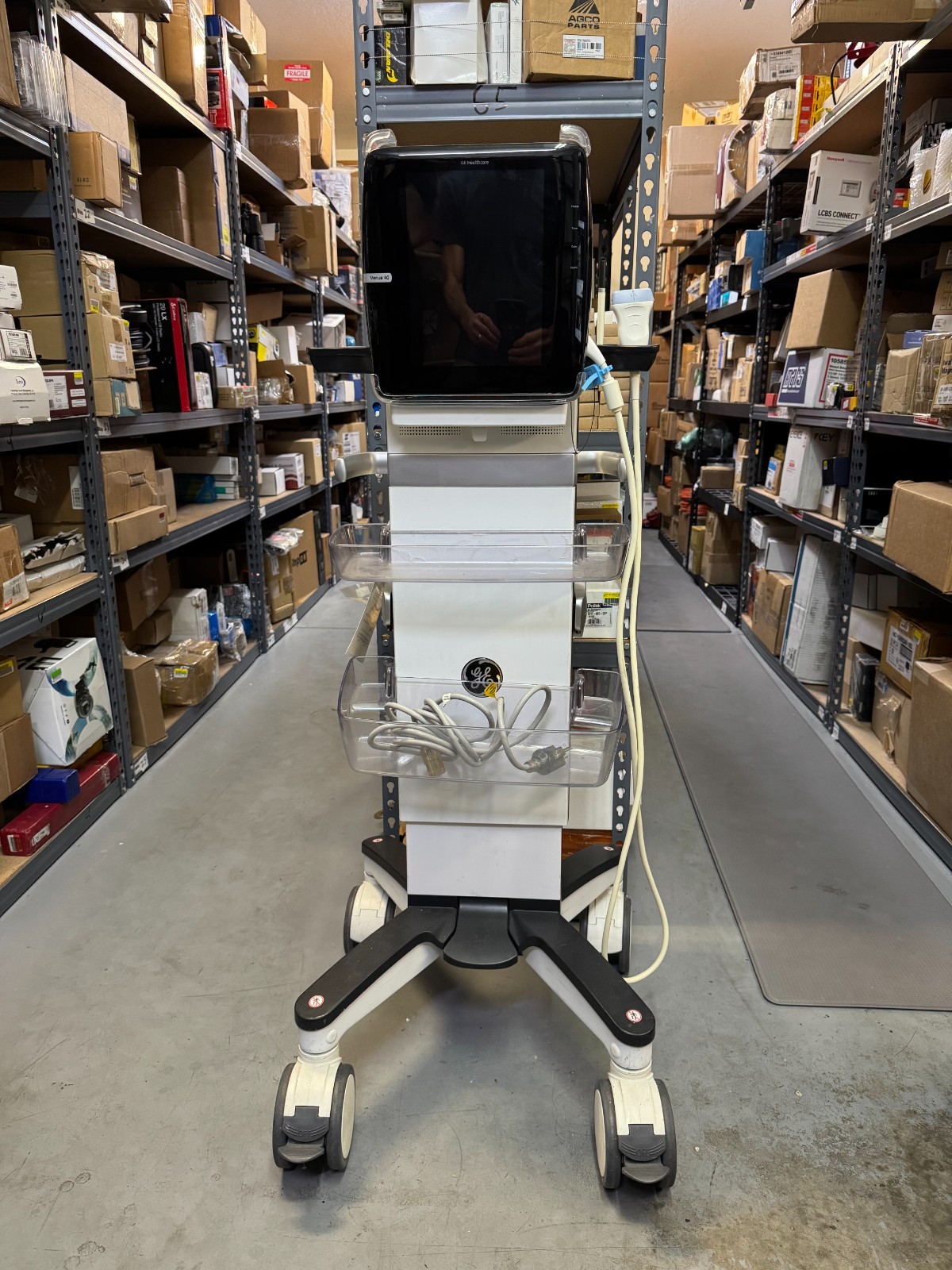 GE Venue 40 Portable Ultrasound Machine 5418778 With 12L-SC Transducer