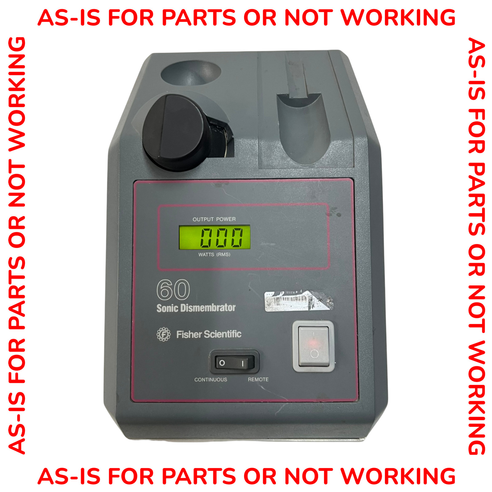 Fisher Scientific F60 Sonic Dismembrator Untested As Is For Parts Not Working