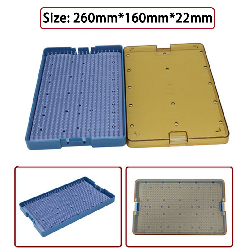 260*160*22Surgical instrument box instrument sterilization box plastic micro box