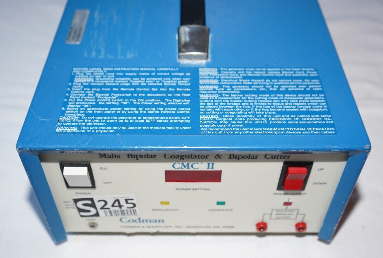 Codman Malis Bipolar Coagulator and Cutter CMC II