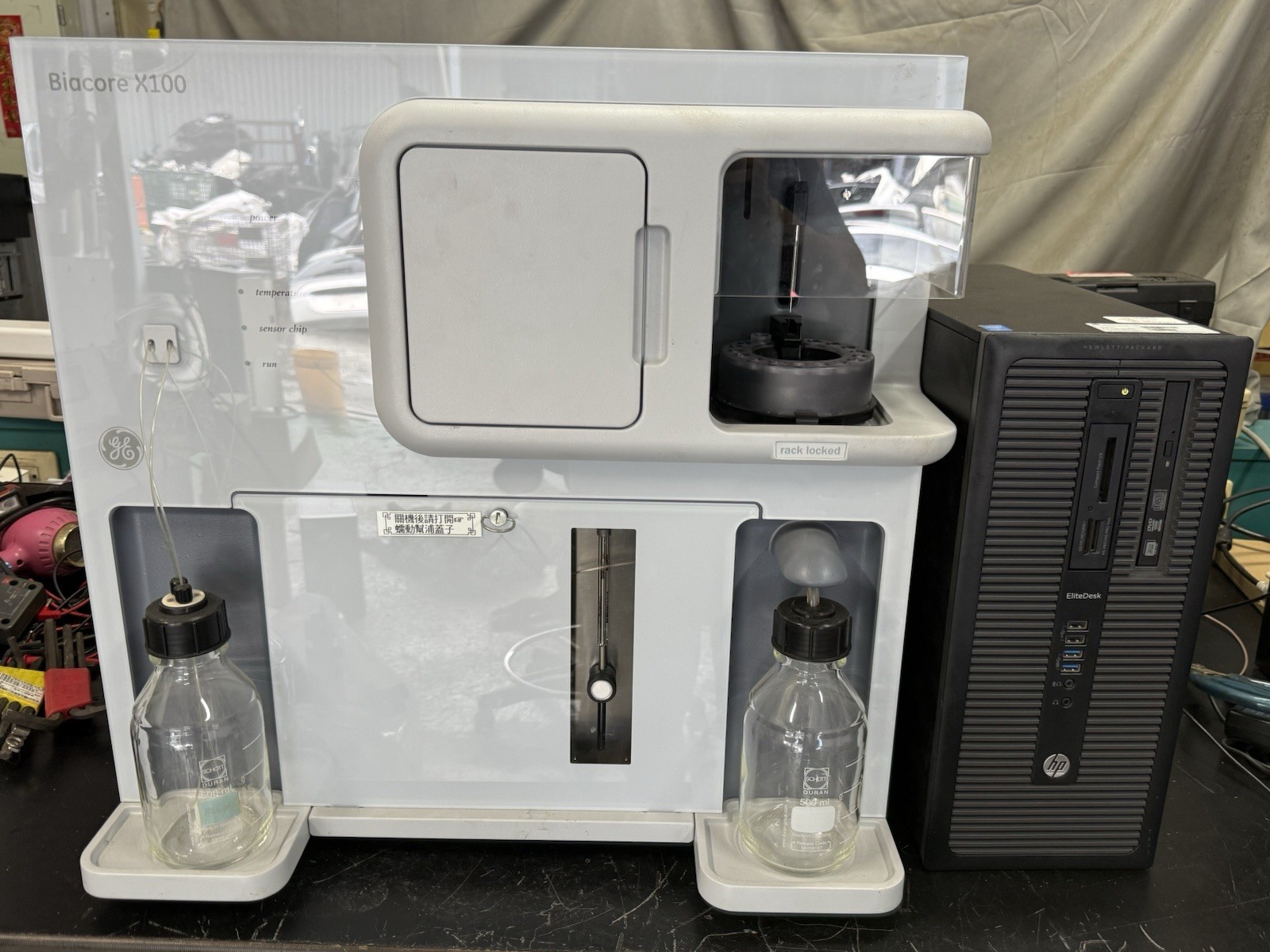 GE Biacore X100 SPR System w/ HP EliteDesk G1 PC Software As-Is Repair