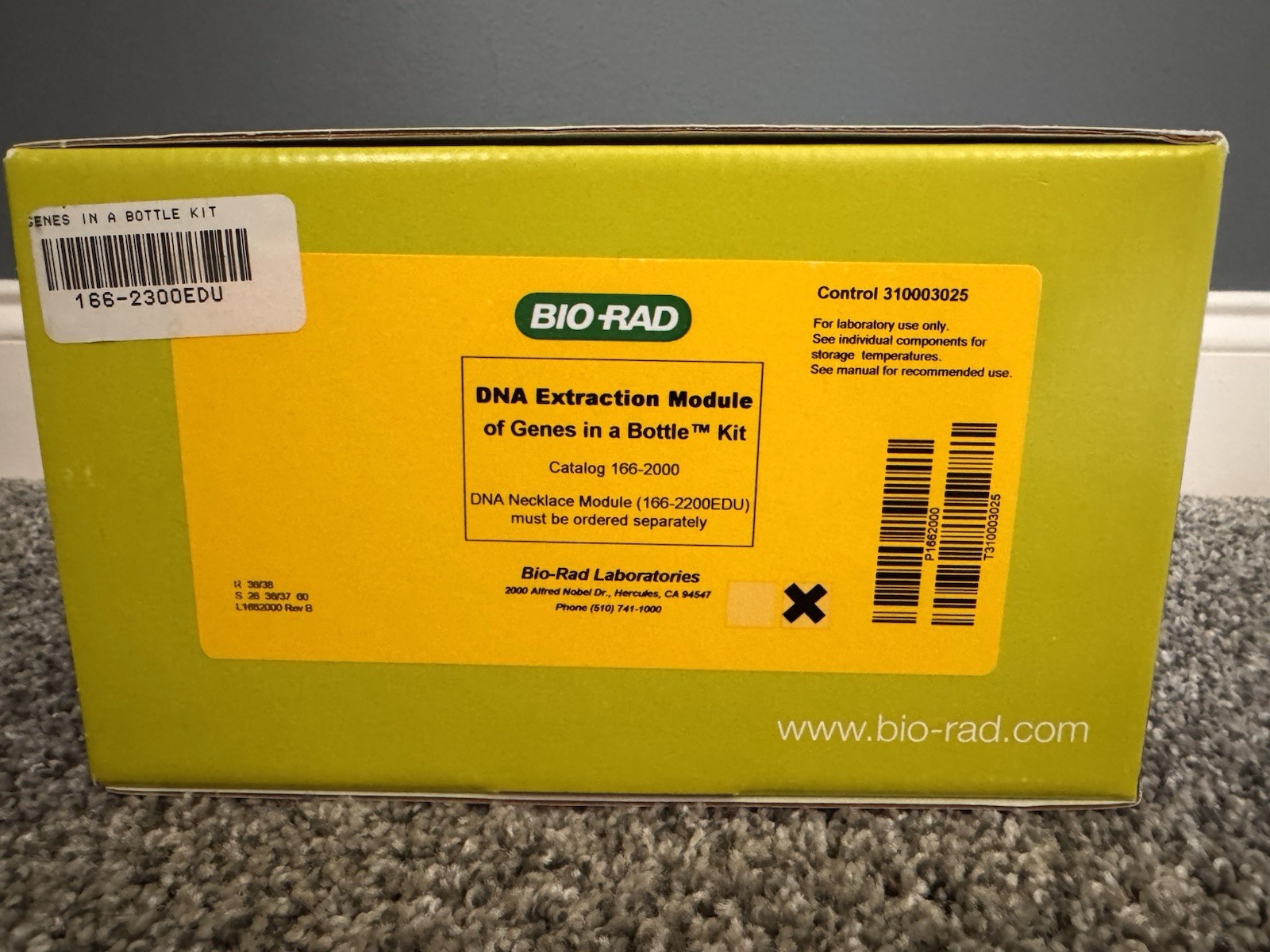 Bio-Rad Genes In A Bottle Kit DNA Extraction Module New In Box
