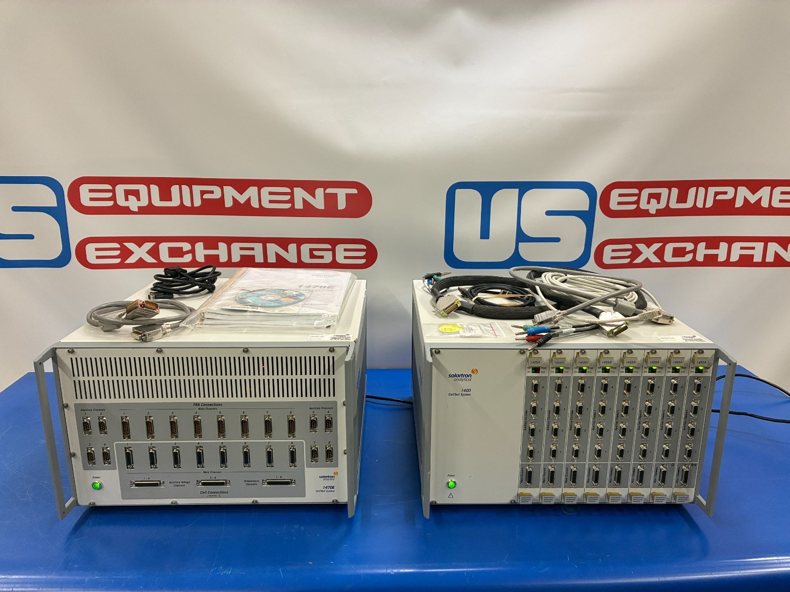 15575 Solartron Analytical 1400 / 1470E cell test system w/ 1455A frequence resp