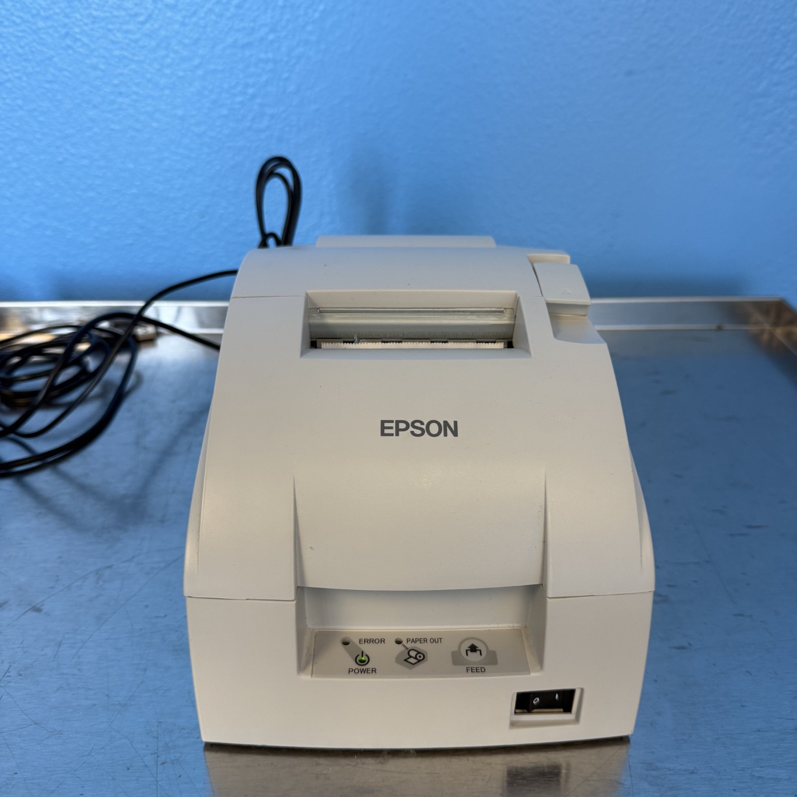 Epson TM-220D Impact Two-Color Printing 6 lps Serial Interface Power Supply