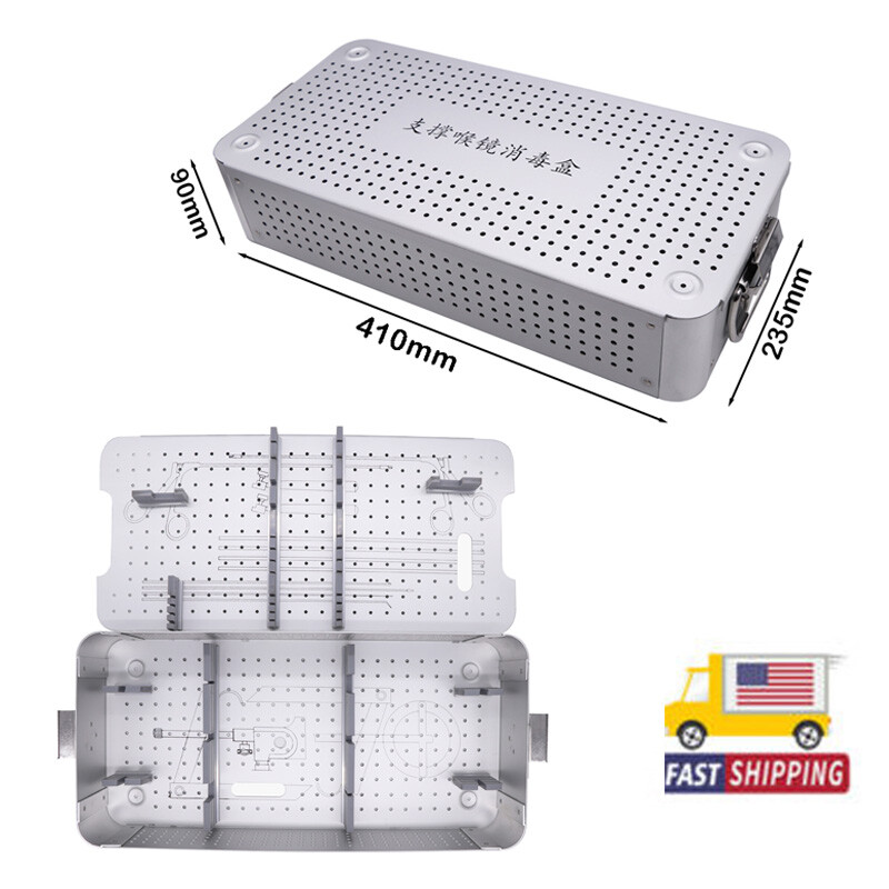 Aluminium SterilizationTray/Case/box ForSupport Laryngoscope Instrument Cassette