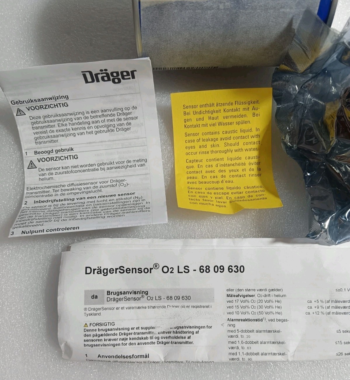 Drager/Dräger 6809630 Oxygen Sensor DragerSensor O2 LS New