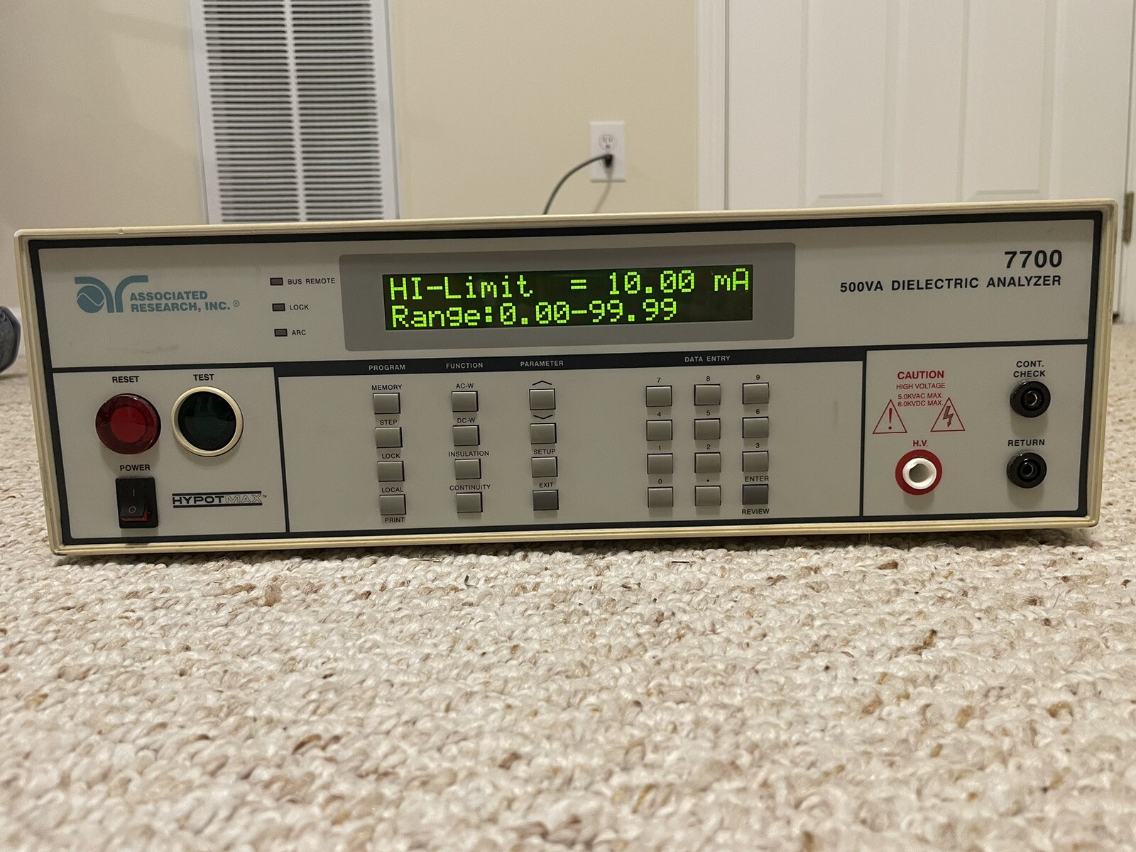 Associated Research 7700 HYPOTMAX 500VA Dielectric Analyzer