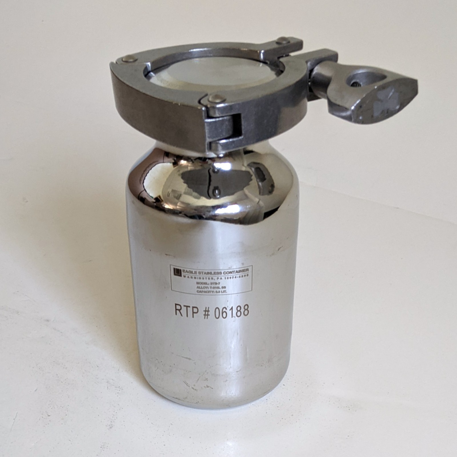 Eagle BTB-7 Bottle Stainless Steel 316L – 500ml Liter Flask w/ & w/o Lid & Clamp