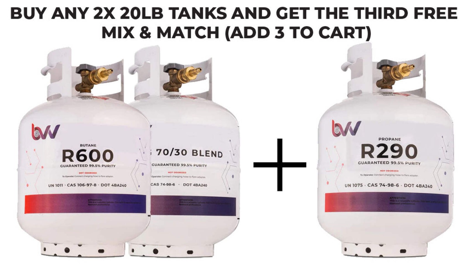 BVV 20LB High Purity USA N-Butane R600 – 99.5% Guaranteed