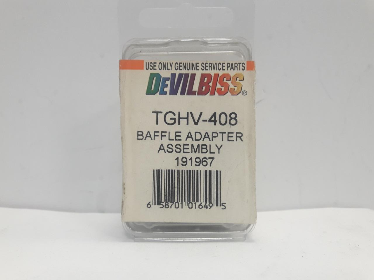 lot of 2, DEVILBISS TGHV-408 BAFFLE ADAPTER ASSEMBLY 191967 USA SELLER
