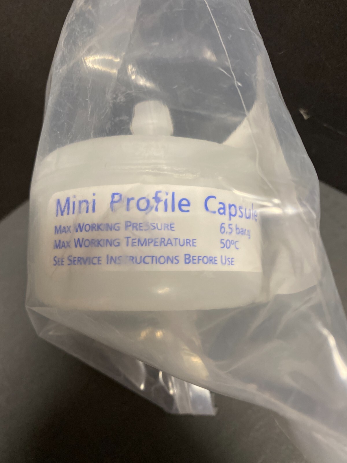 Pall Capsule Filter Mini Profile 0.5 um 1/2 in. Barb Lot of 3 Filter Capsules