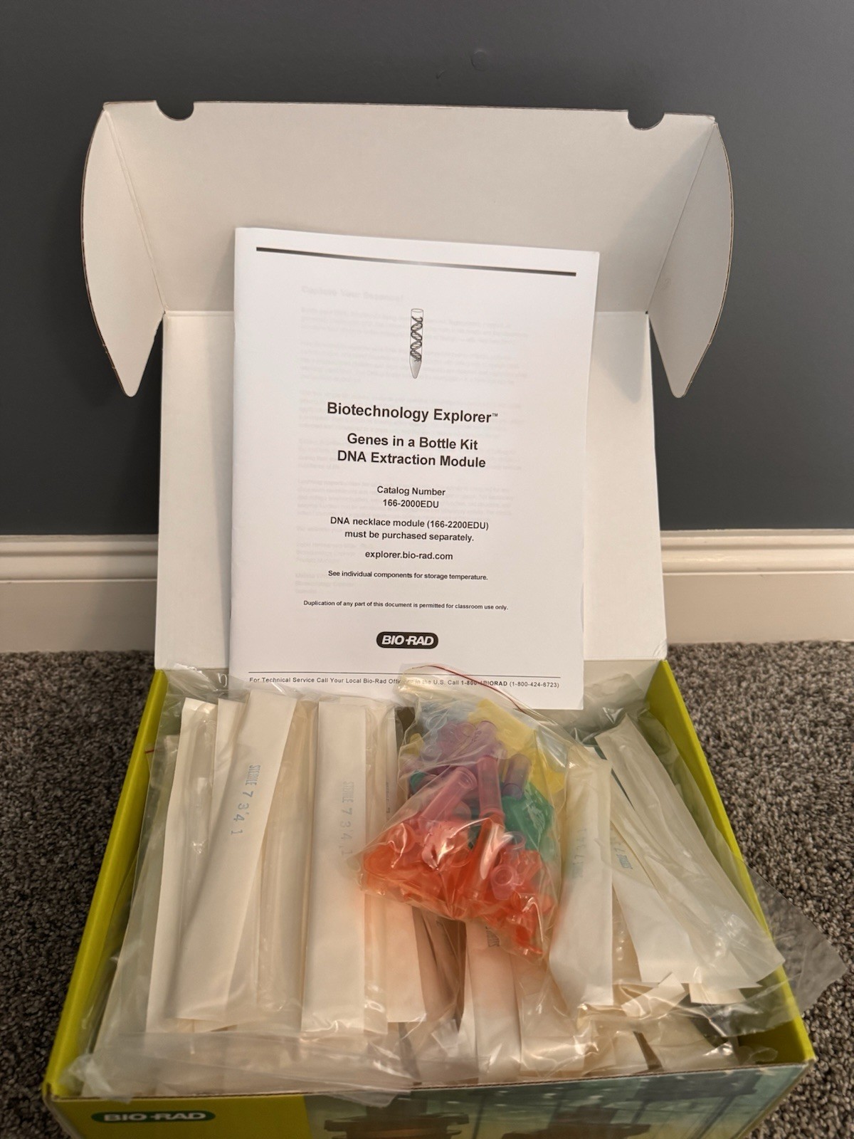 Bio-Rad Genes In A Bottle Kit DNA Extraction Module New In Box