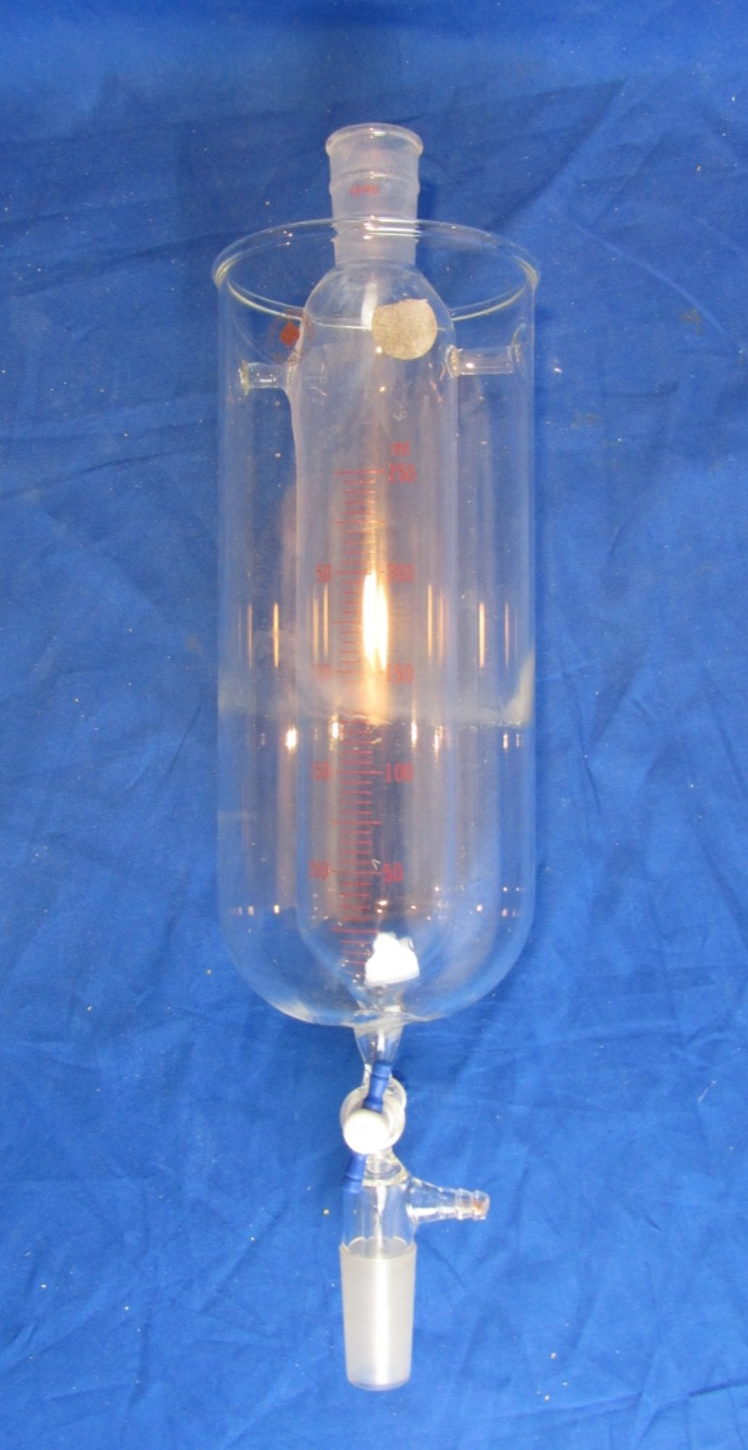 Reliance 250mL Glass Addition Funnel With Cooling Jacket 24/40