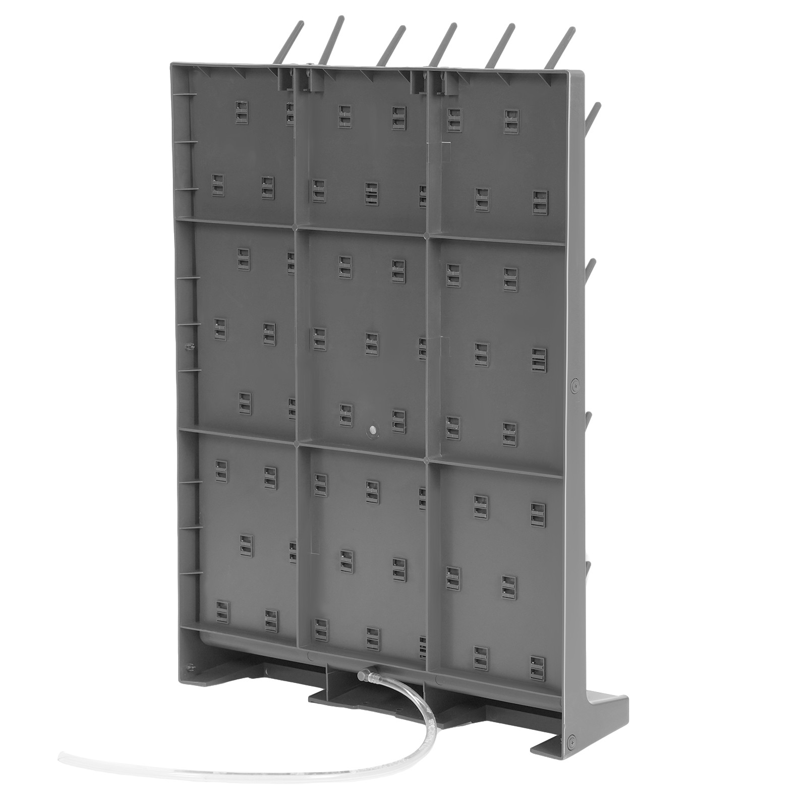 Laboratory Drying Rack 52 Rods Gray Bottle Drying Rack for Test Tubes Beakers