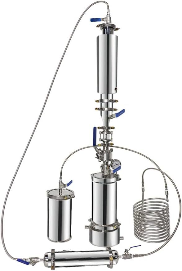 1LB Closed Loop Extractor Vacuum Chamber for Extract from Plant with Jacketed