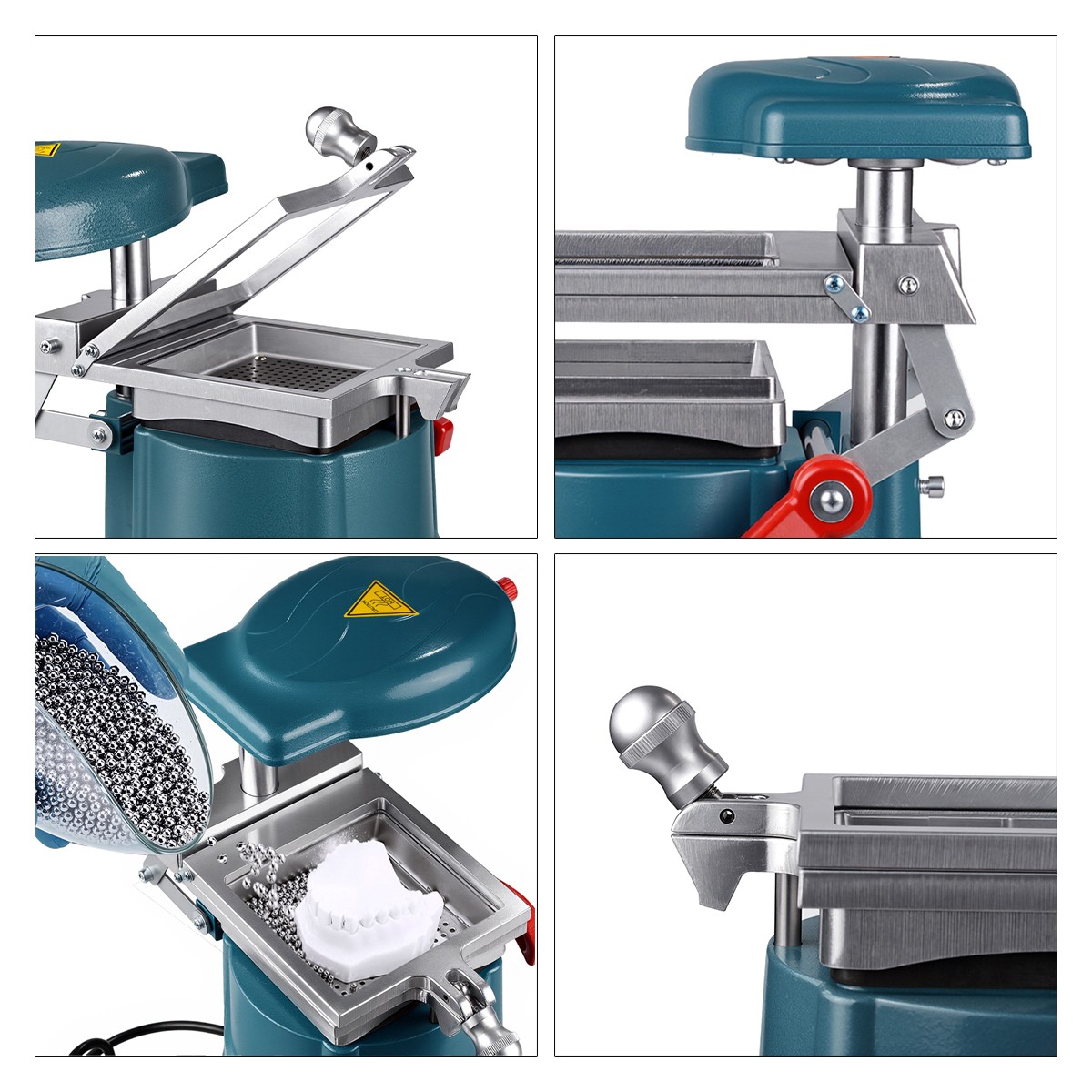 1400W Dental Vacuum Former Molding Machine Thermoforming Tool with Steel Balls
