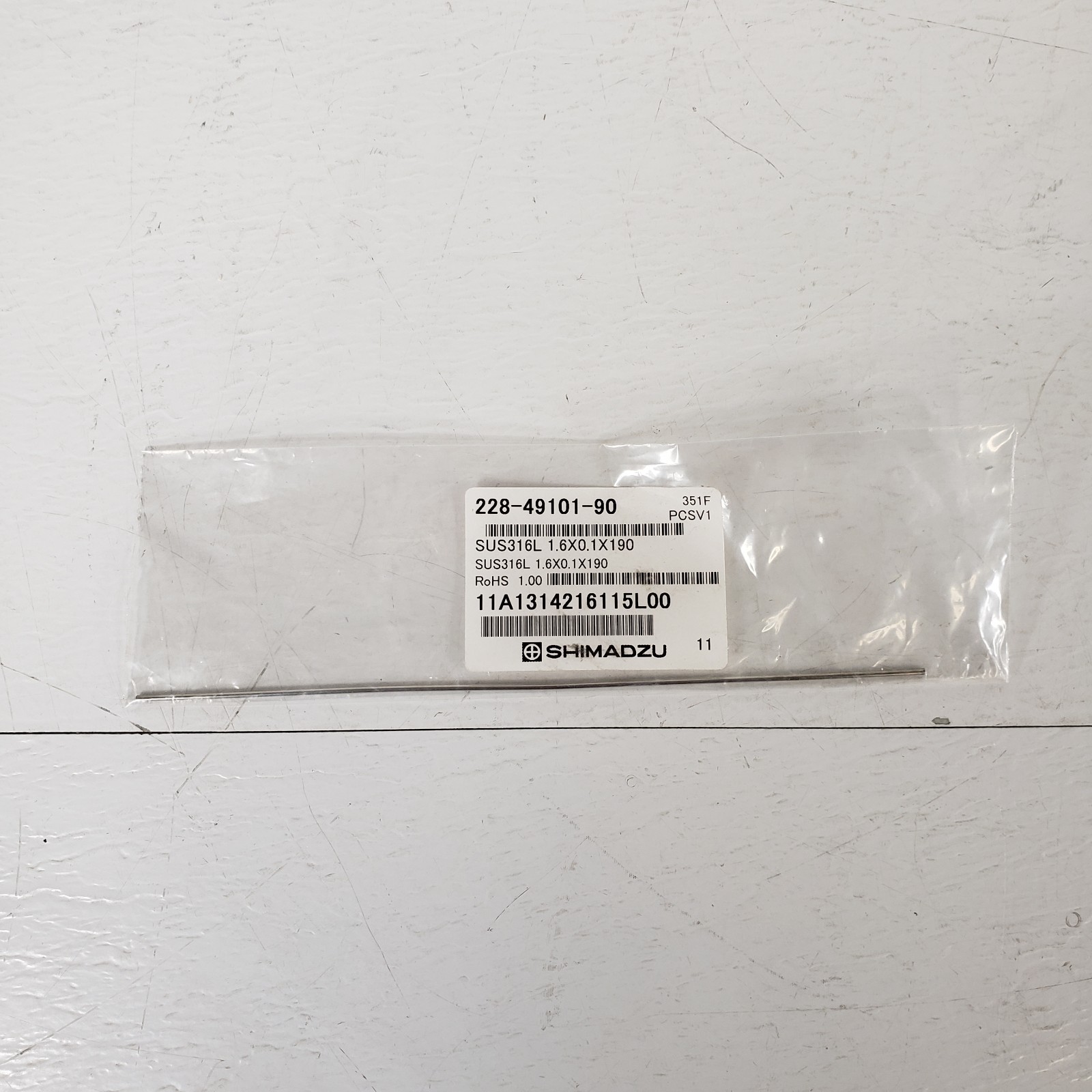 Shimadzu 228-49101-90 Stainless Steel Tubing 1.6mmx0.1mmx190mm