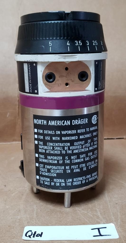 DRAGER VAPOR 19.1 ISOFLURANE VAPORIZER ARMK-0659 ! Q101 I