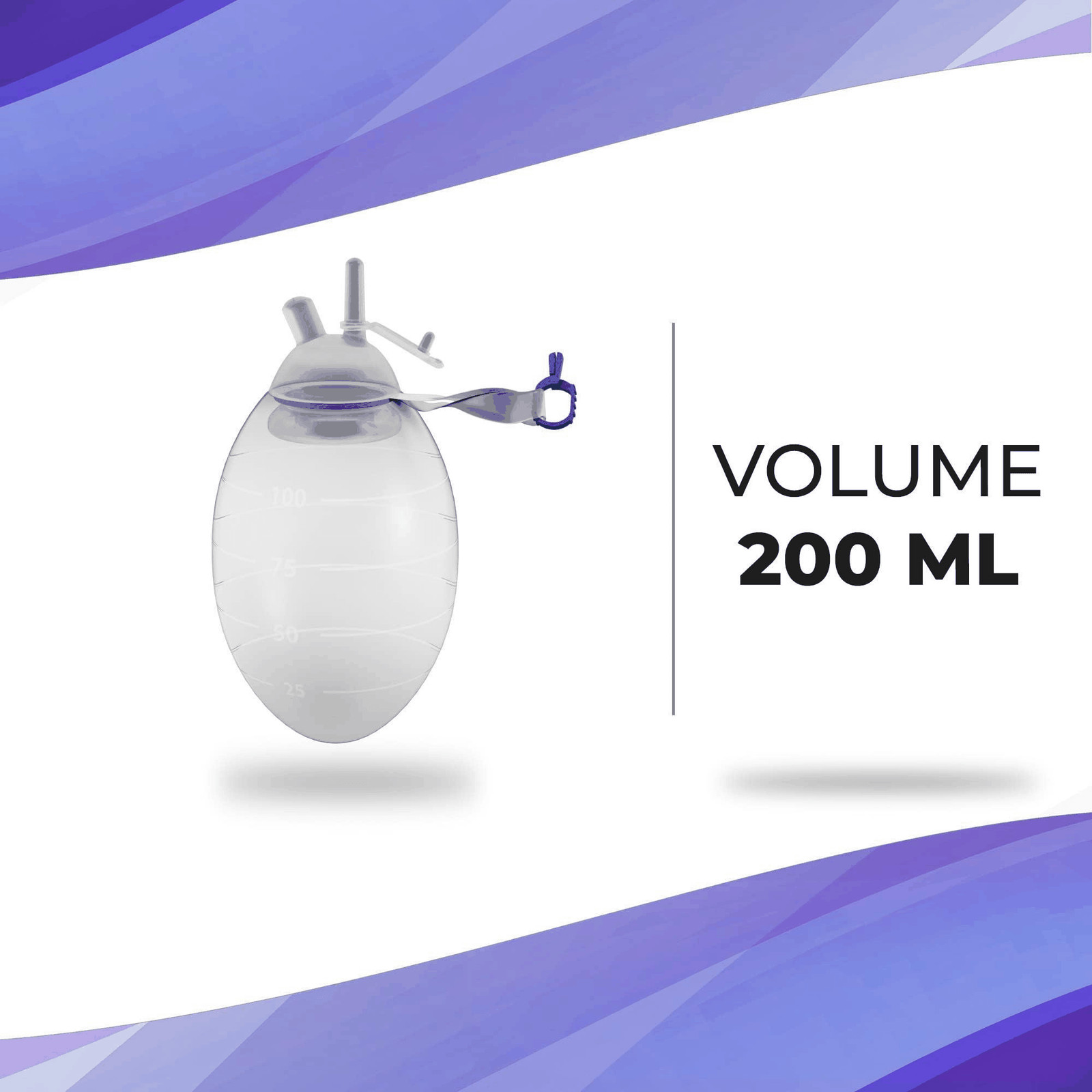 AMZ Medical Supply Wound Drainage Bulb 200 ML. Oval Shape Silicone Bulb