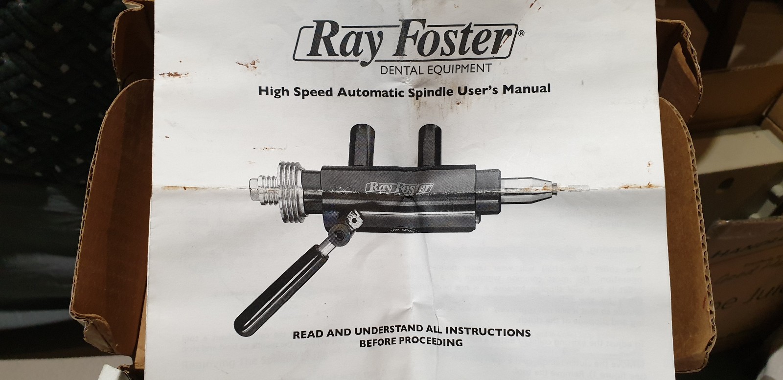 Dental lab ray foster wells high speed DEMCO grinder spindle new