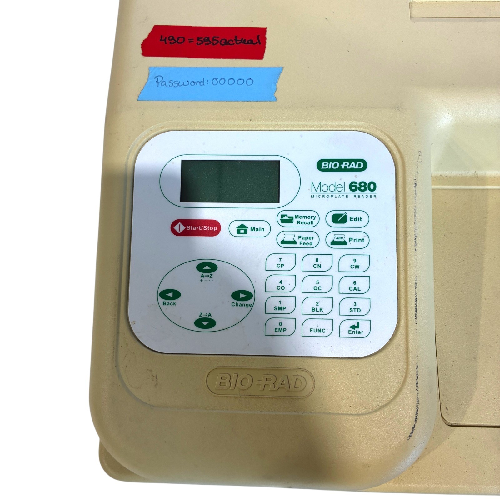 Bio-Rad Model 680 Microplate Reader 100-240V Benchtop Lab Reader Tested