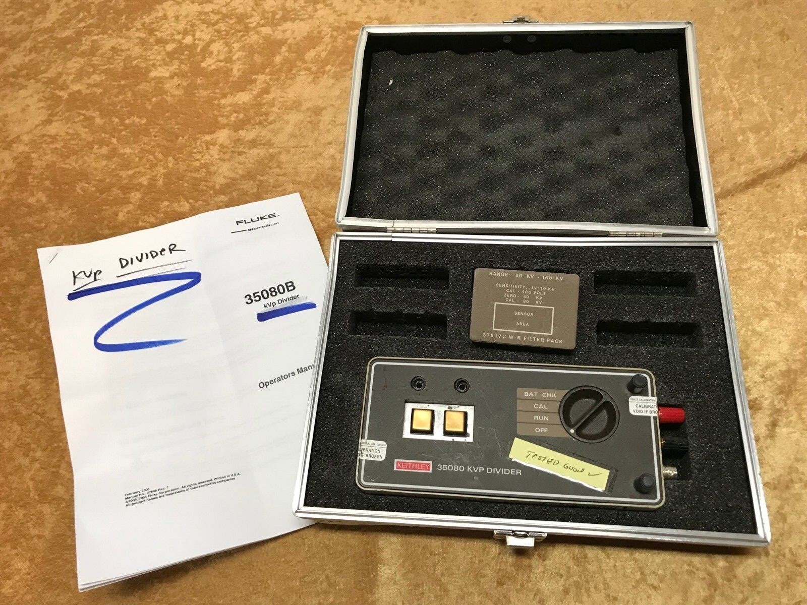Keithley Divider 35080 KV Raysafe Unfors Xray meter radcal Raysafe RTI inovision