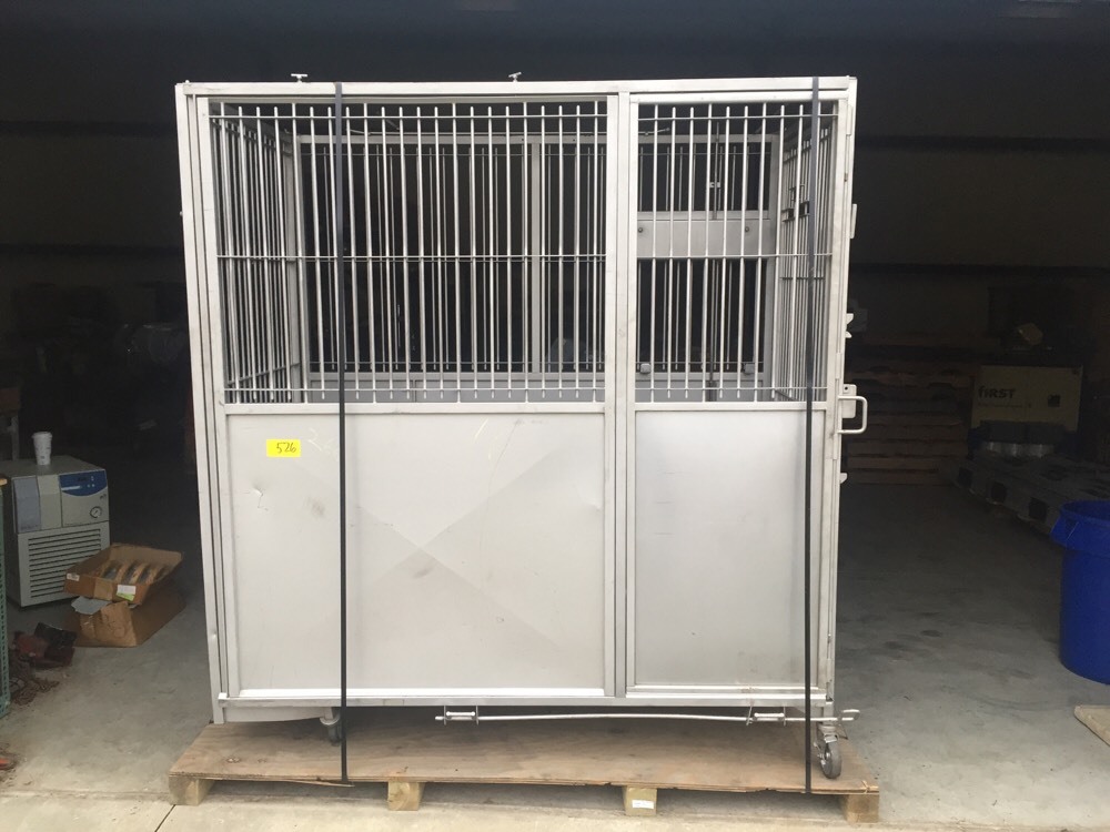 Allentown Caging Stainless Steel SS Lab Vet Animal Cage Crate Large Dog Animal