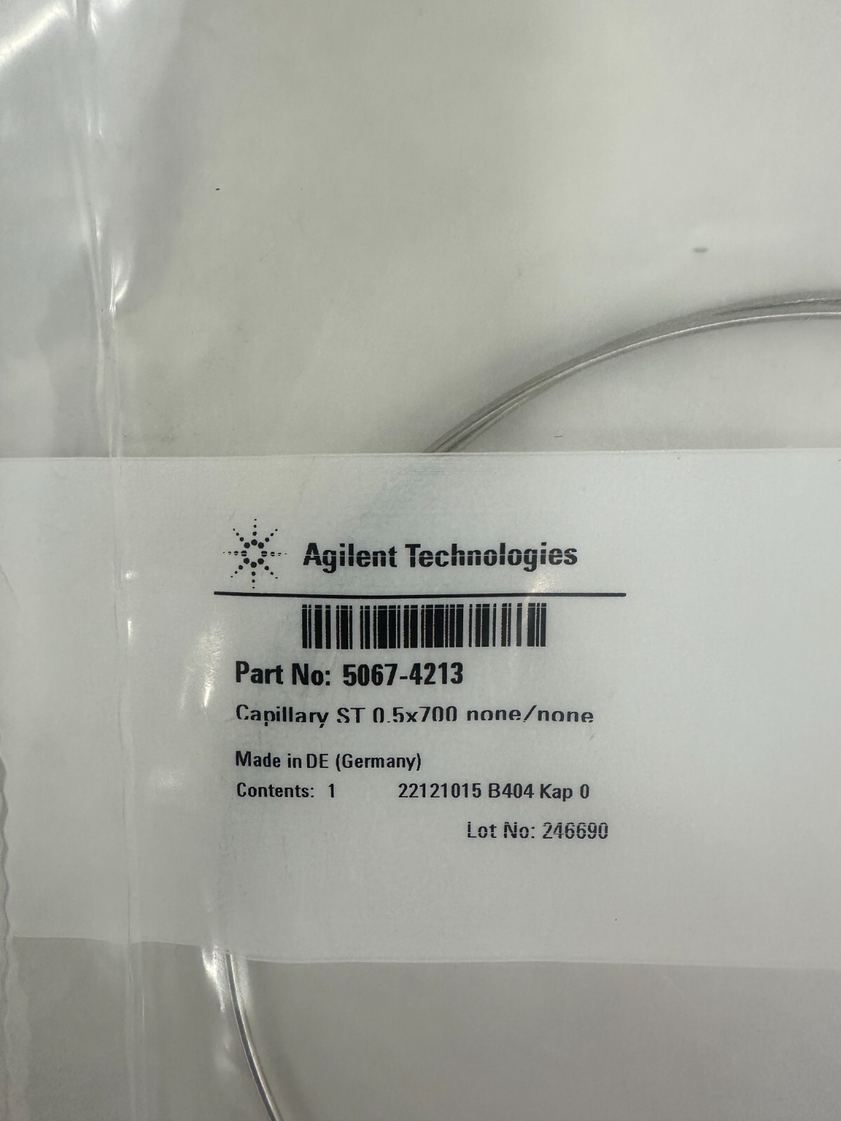 Agilent Capillary ST 0.5×700 none/none PN:5067-4213