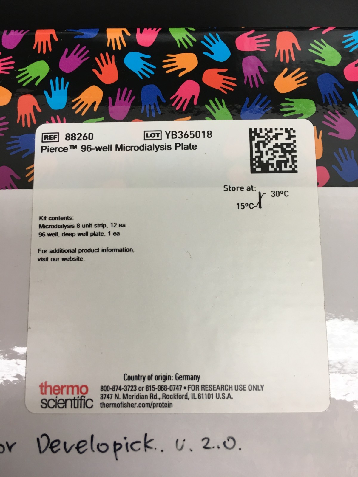 Thermo Scientific REF 88260 Pierce Microdialysis Plate 96-well 0.1mL 10 kDa