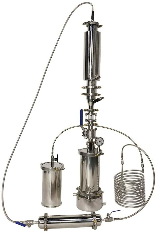 1LB Closed Loop Extractor Hemispheric Dewaxing Plant Extraction Device Equipment