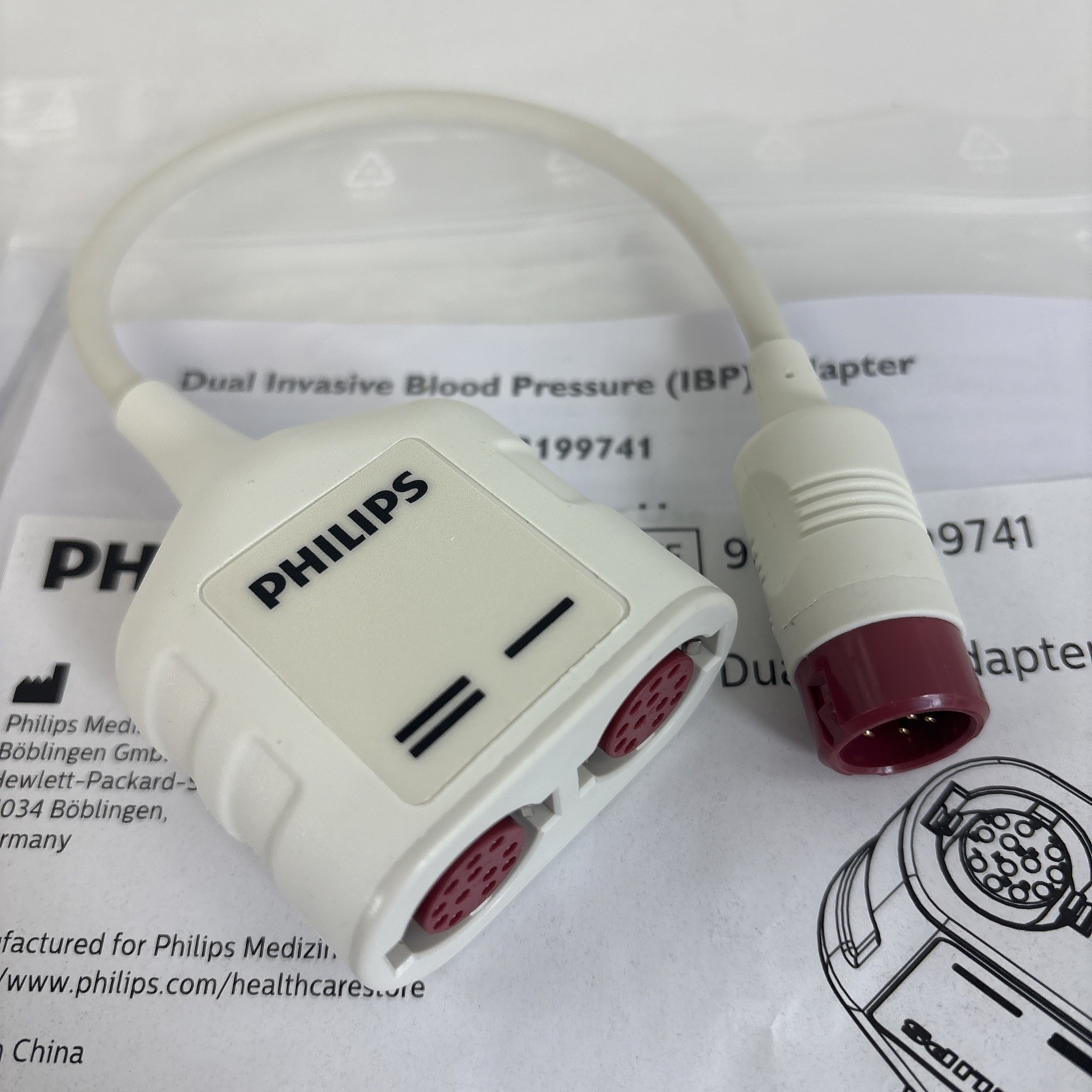 Philips Dual IBP Adapter Ref 989803199741 Lot of 4