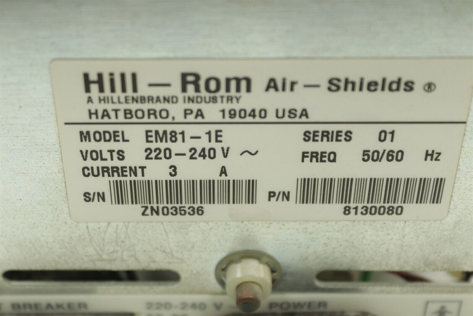 Drager Air Shields Resuscitaire Module Hill Rom Hillenbrand Industry 8130080