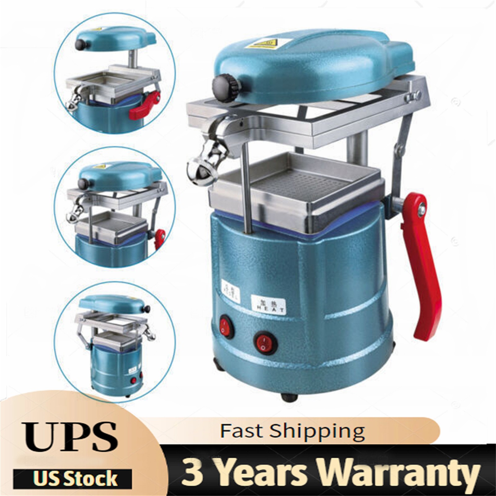 Dental Vacuum Molding Forming Machine Former Heat Thermoforming Lab Equipment~