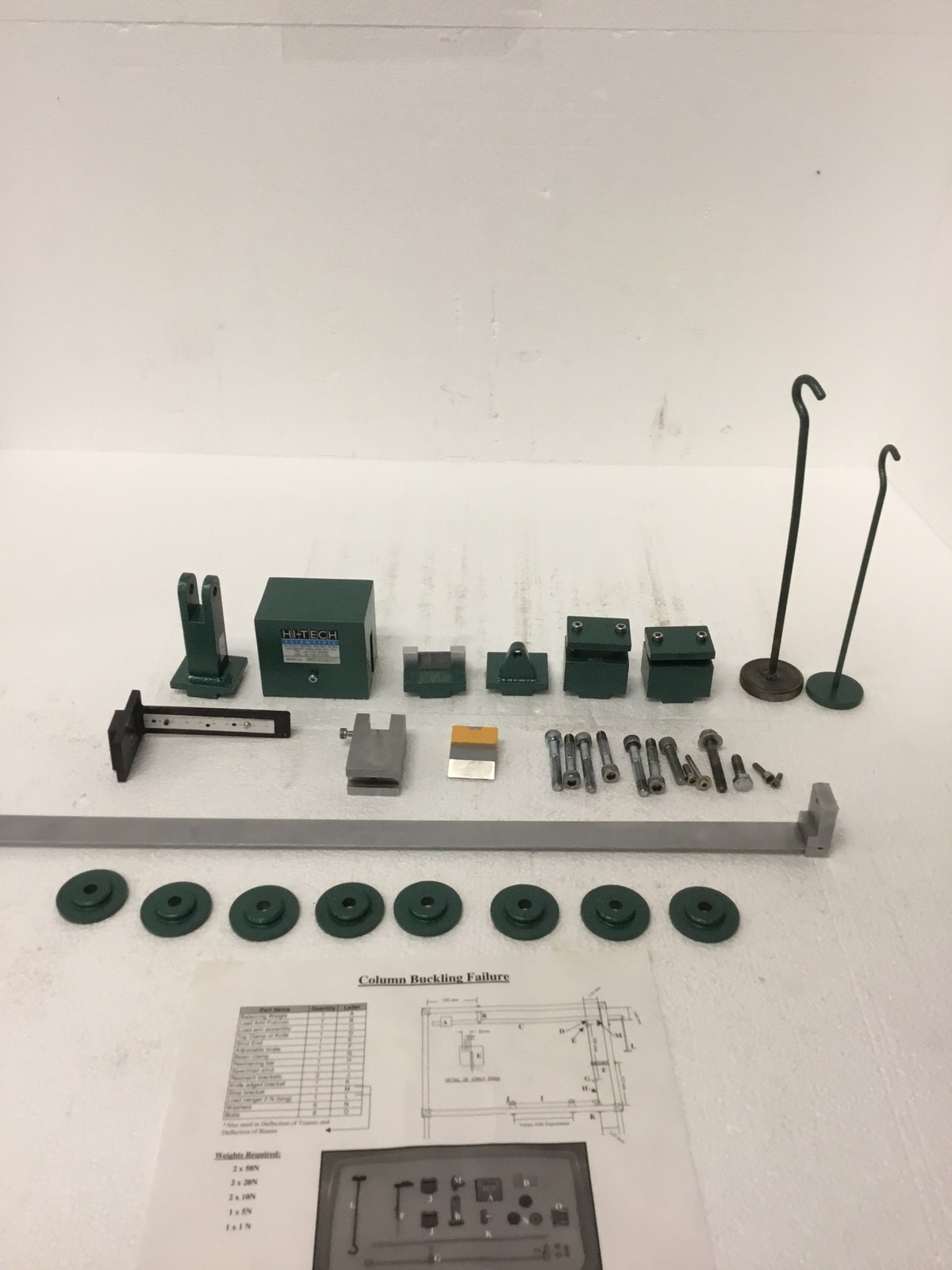 Hi-Tech Scientific HST 2/12 Column Buckling Failure Test Apparatus Lab Equipment