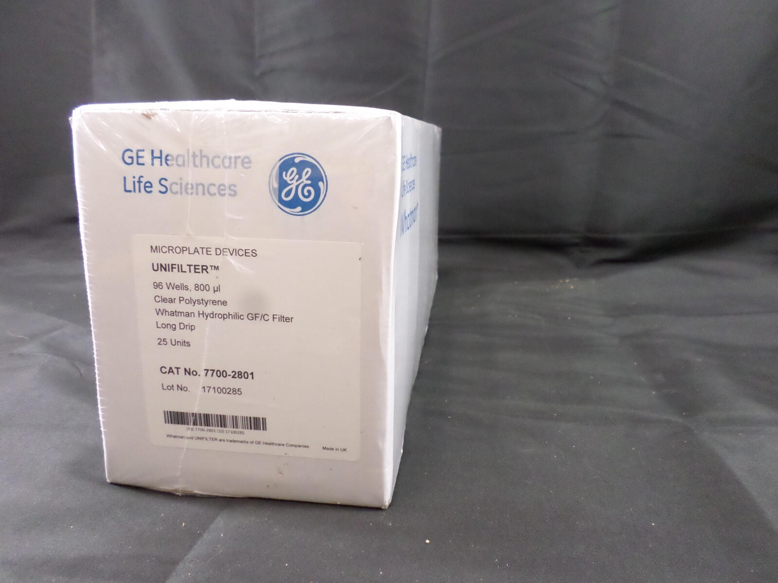 WHATMAN Hydrophilic UNI-FILTER Microplate 96 Well 800 µL 25 Units 7700-2801