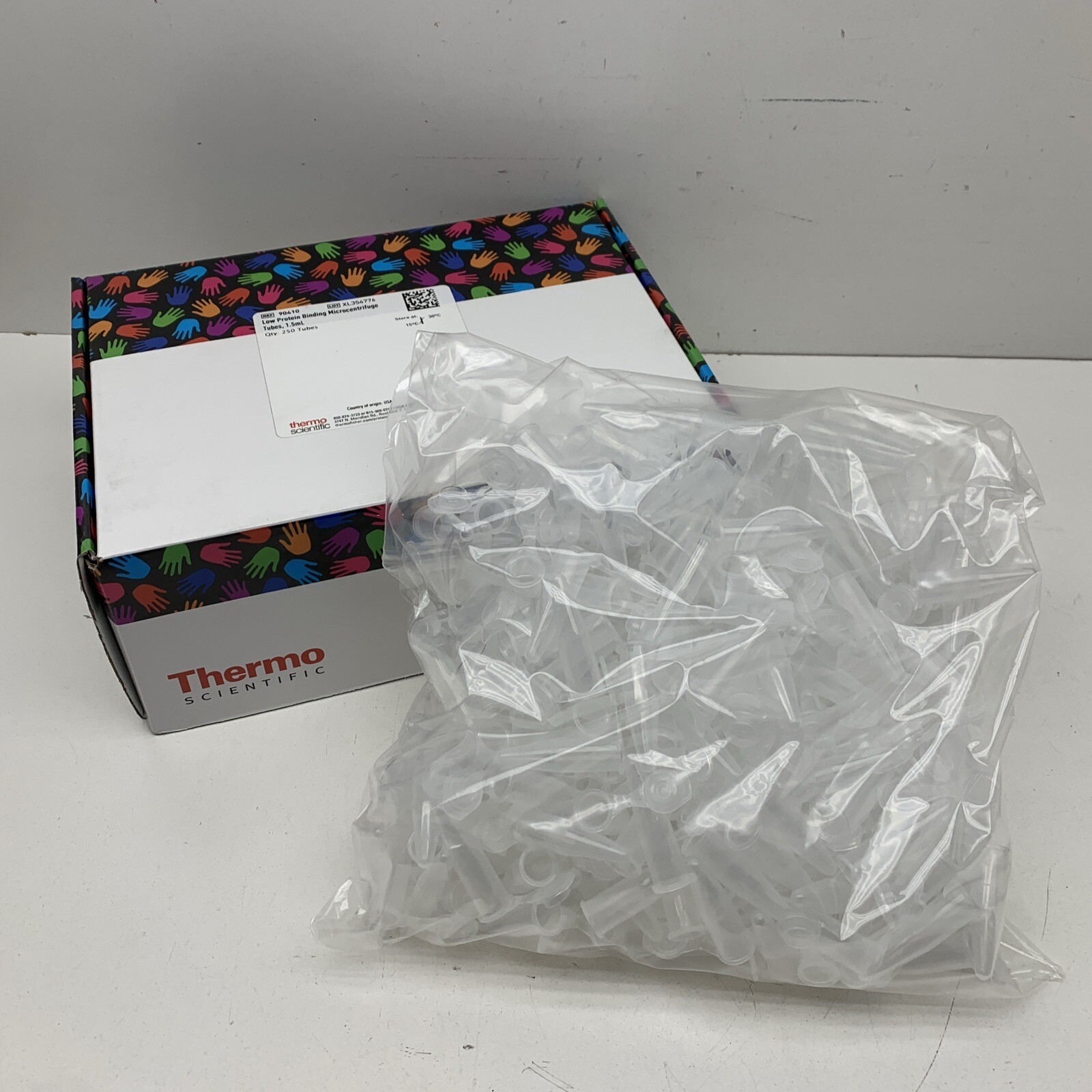 (250) Thermo Scientific 90410 Low Protein Binding Microcentrifuge Tube 1.5mL
