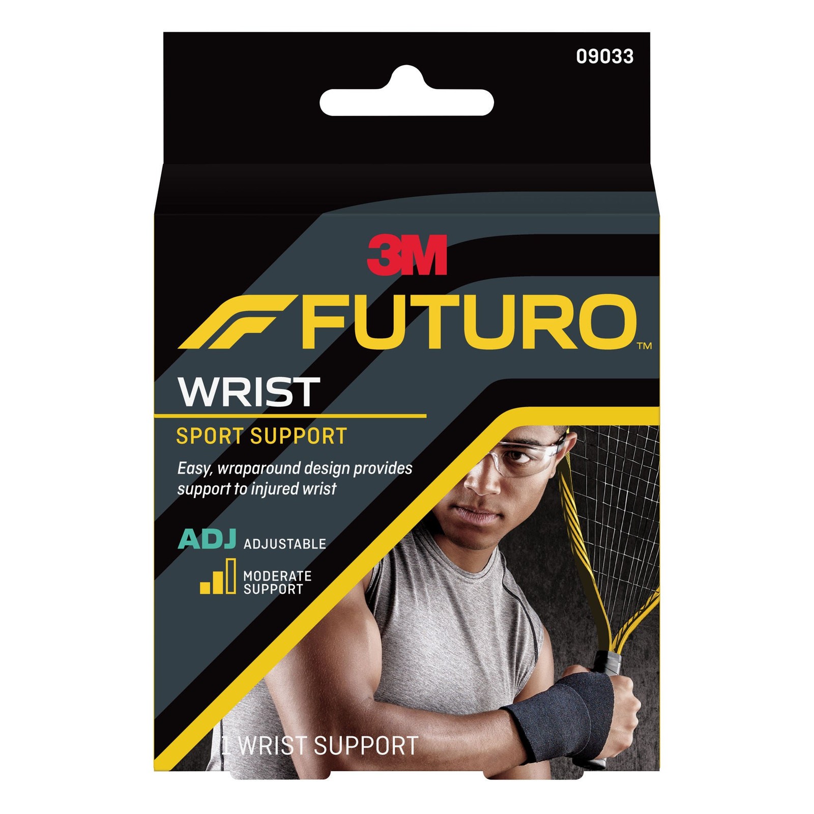 3M Futuro Adult Sport Wrist Support, Adjustable from 4.5 to 9.5 Inches (Case of