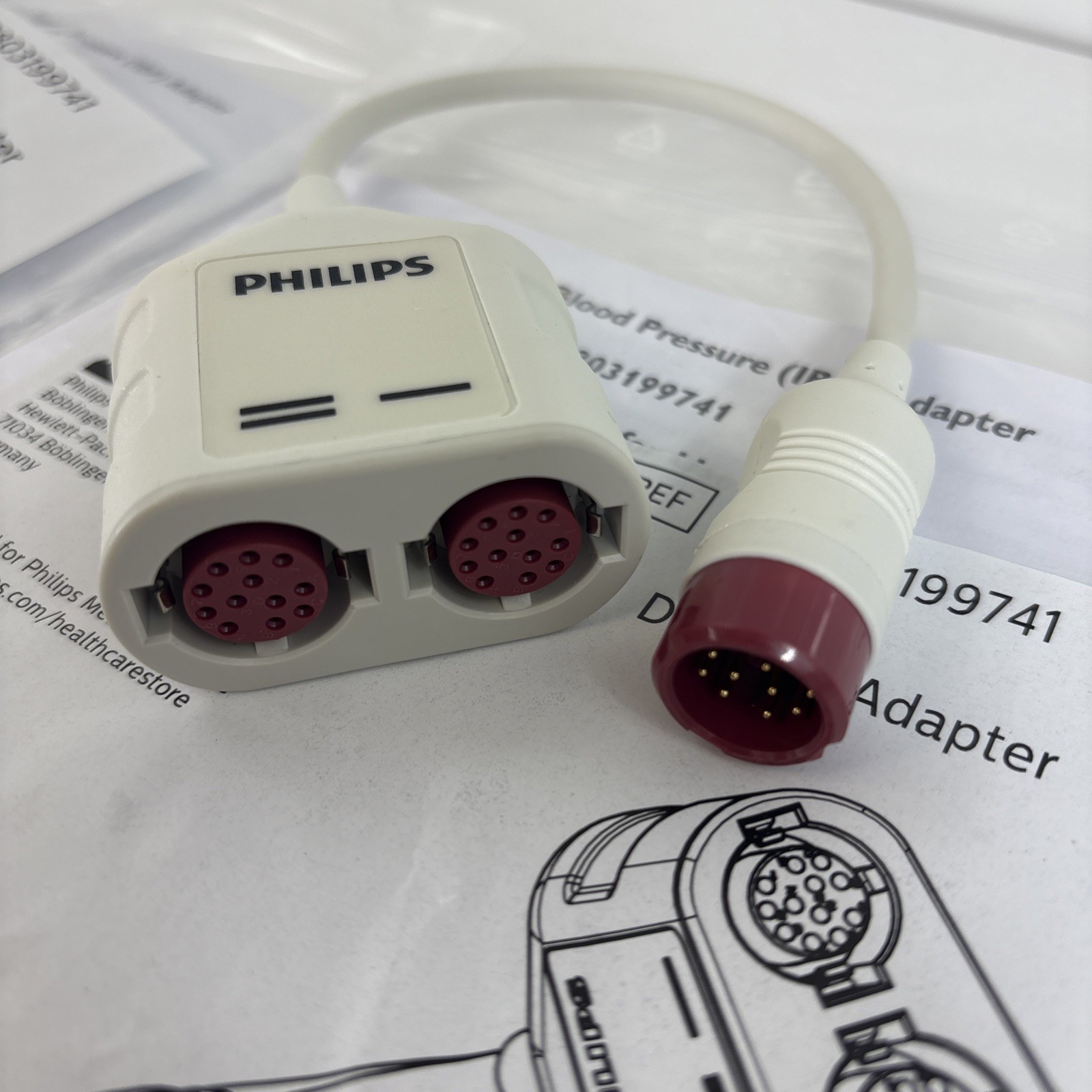 Philips Dual IBP Adapter Ref 989803199741 Lot of 4