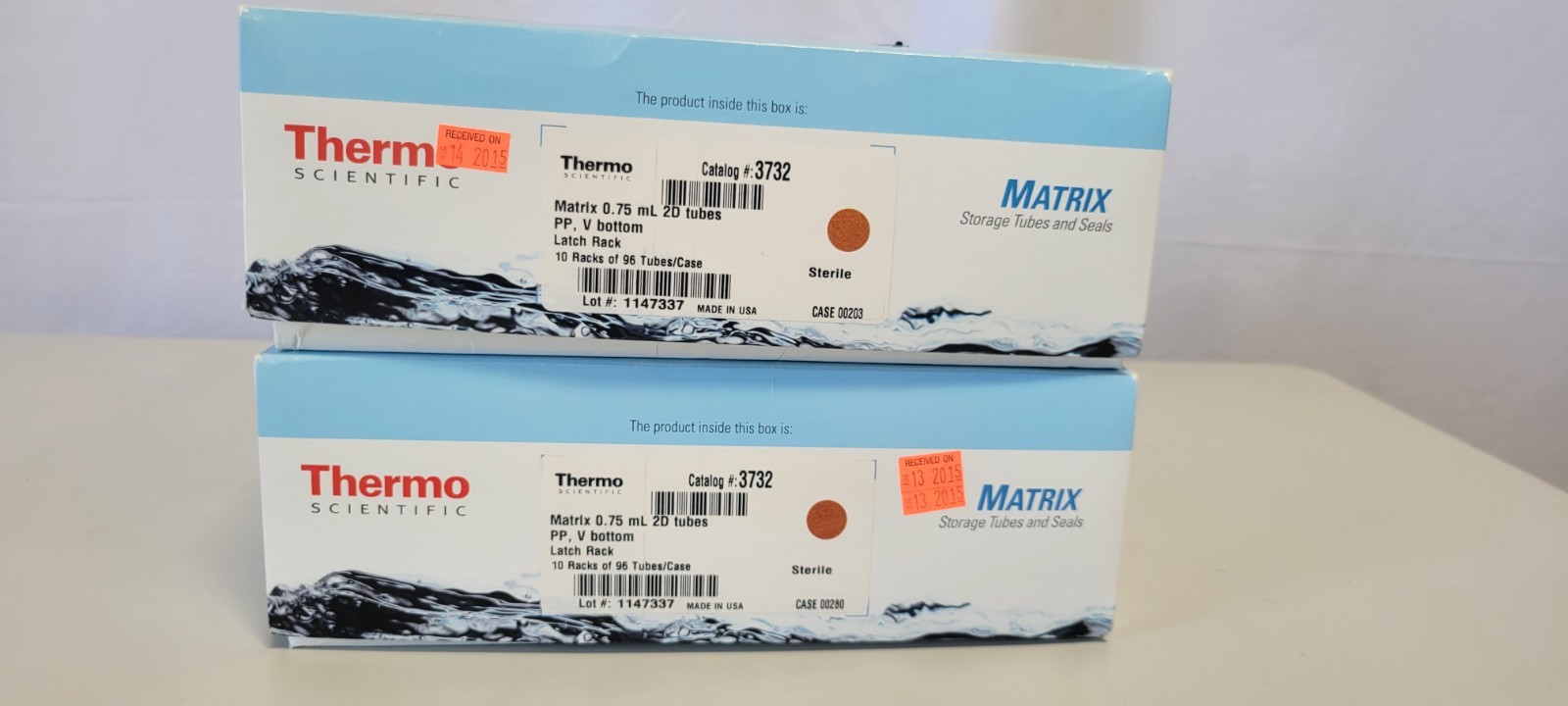 Thermo Scientific Matrix Storage Tubes and Seals, 0.75 mL, #3732, Lot of 13 rack