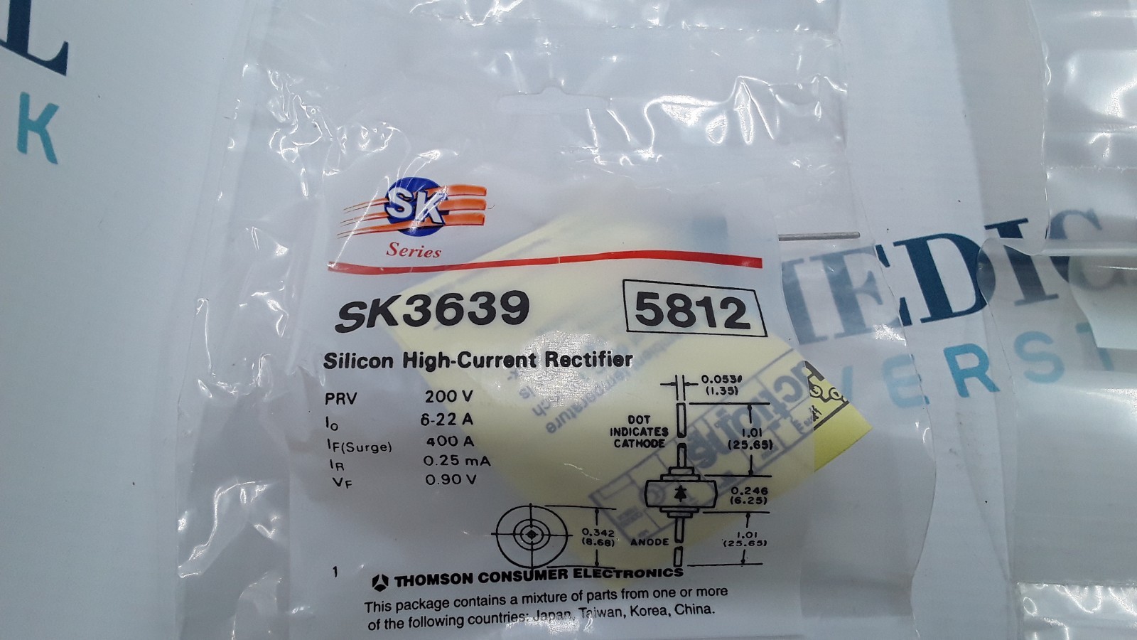 SK Series Silicon Rectifier Lot See Description Below For More Details