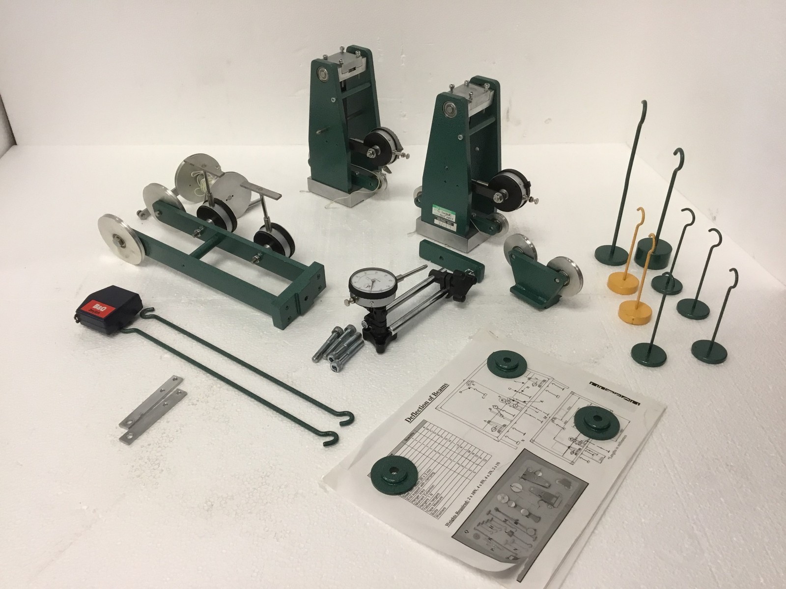Hi-Tech Scientific HSI 3/1 Deflection of Beams Lab Apparatus w/ Manual FREE SHIP