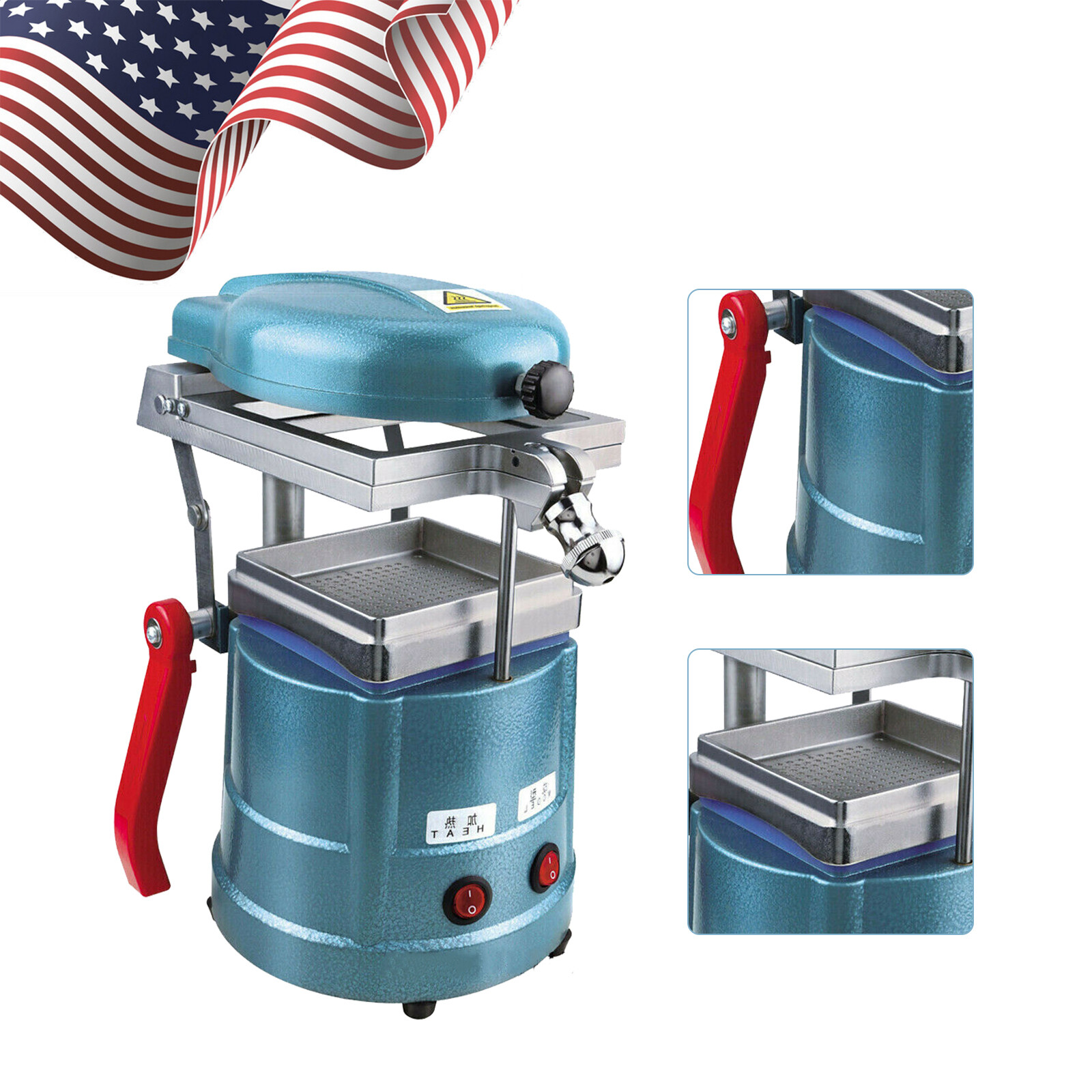 Dental Vacuum Molding Forming Machine Former Heat Thermoforming Lab Equipment