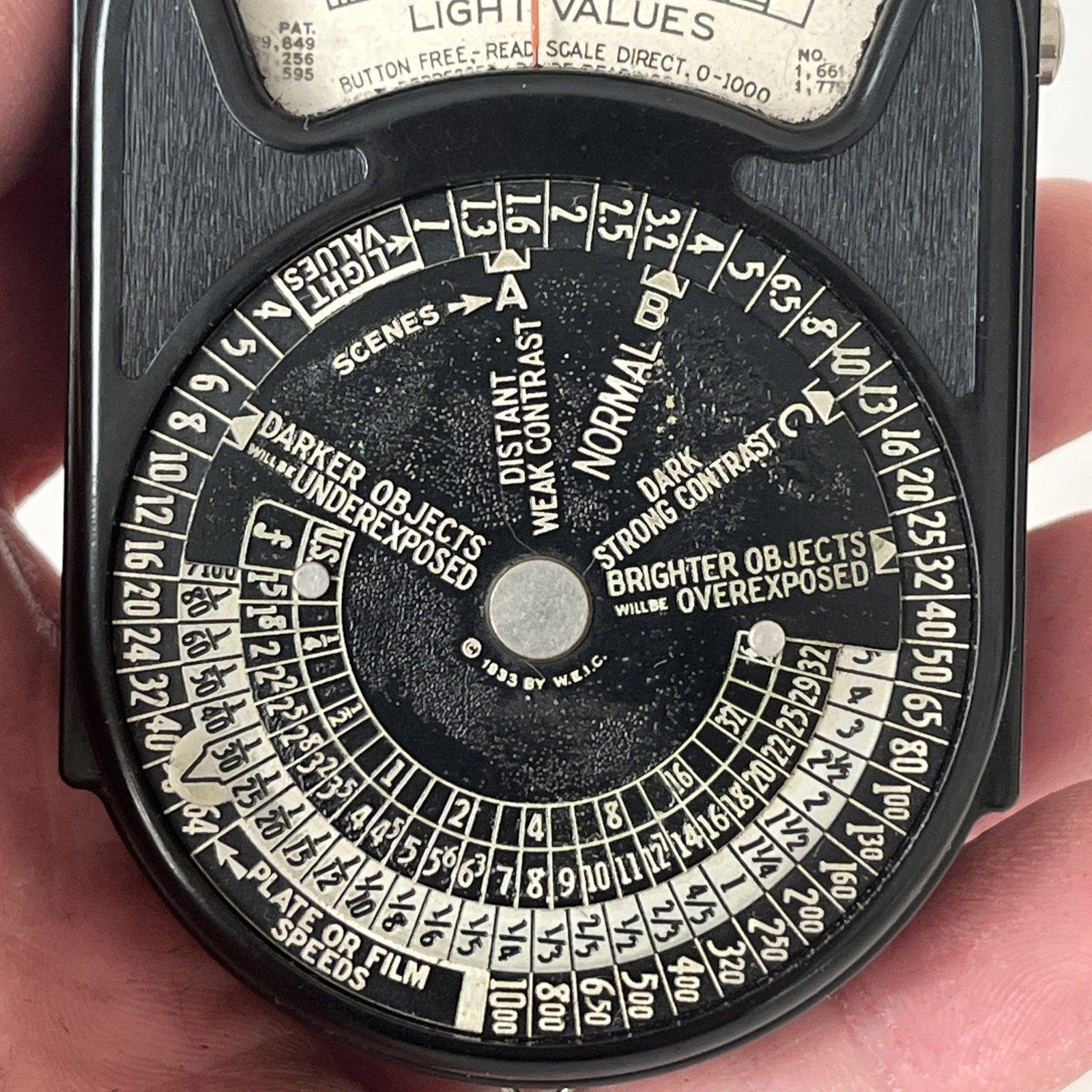 PHOTOGRAPHY LIGHT METER WESTON ANTIQUE OPTICS Untested For Parts
