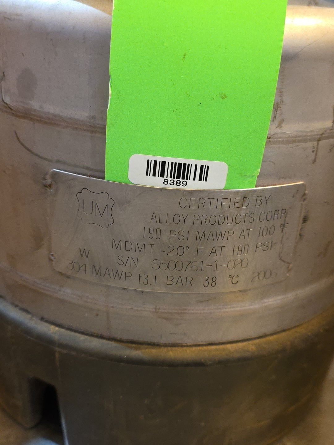Alloy products corp MDMT-20 Spray Systems Stainless Steel 304