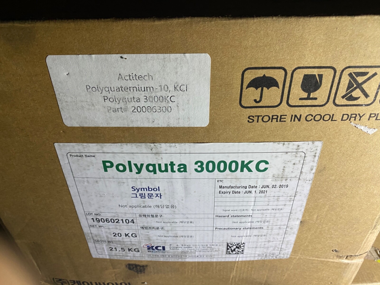 NEW Polyquta 3000KC KCI 20KG
