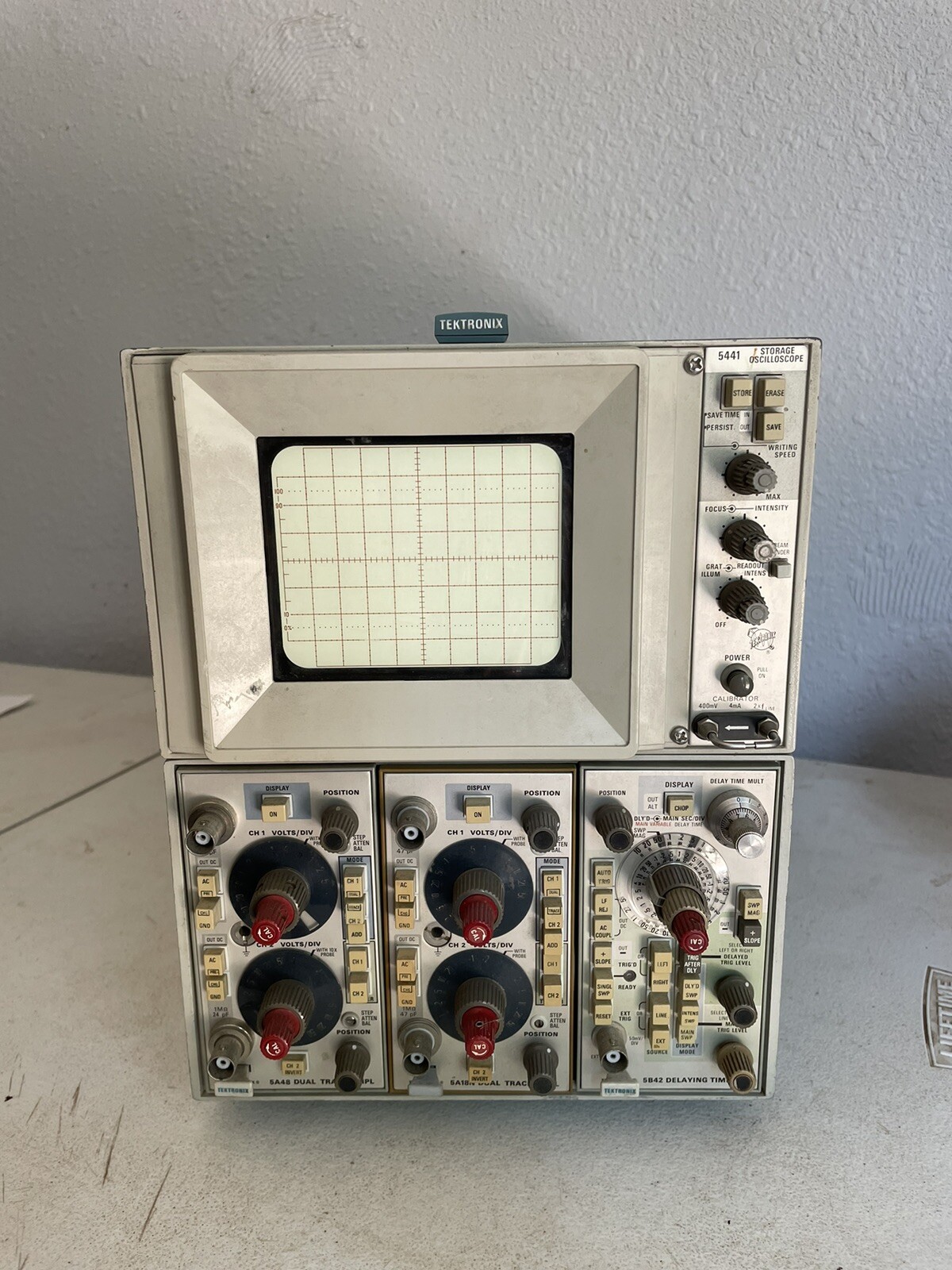 UNTESTED Tektronix 5441 Storage Oscilloscope Good Shape Functionality Unknown
