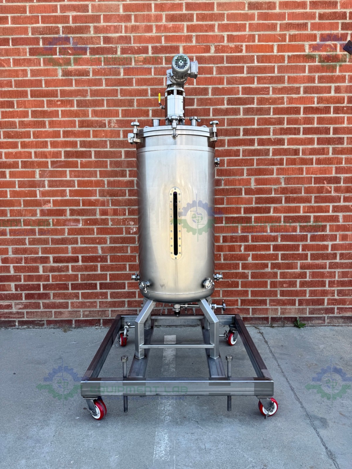Unknown Brand 300 Liter Mixing Tank w/ Lenze 3 Phase Motor, Impeller