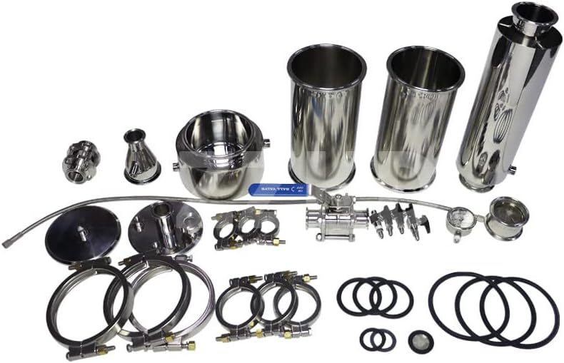 1LB Closed Loop Extractor Vacuum Chamber for Extract from Plant with Jacketed